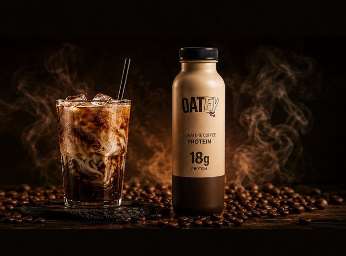 Oatey coffee protein drink
